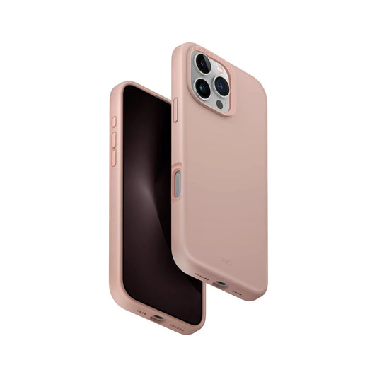 UNIQ Hybrid MagClick Charging Lino Hue tok Apple Iphone 16 Pro Max készülékhez - blush pink -  iPhone 16 Pro Max tok a Domshop kínálatából
