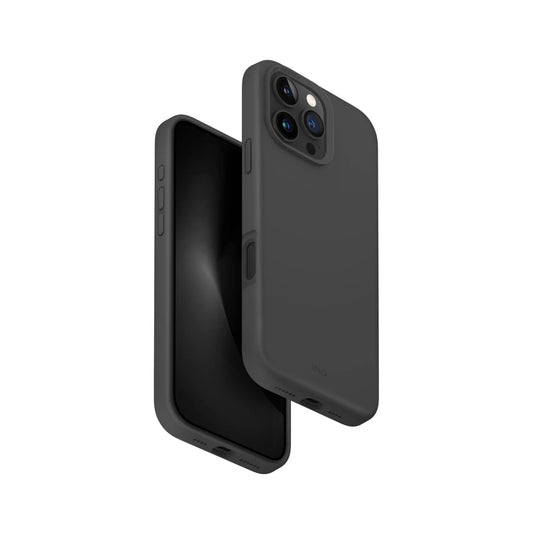 UNIQ Hybrid MagClick Charging Lino Hue tok Apple Iphone 16 Pro Max készülékhez - charcoal grey -  iPhone 16 Pro Max tok a Domshop kínálatából