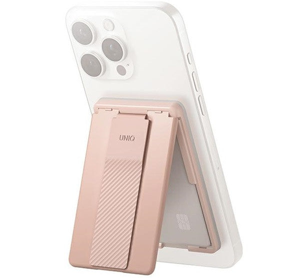 Uniq Heldro ID mágneses kártyatartó szíjjal, rózsaszín -  MagSafe tárca a Domshop kínálatából