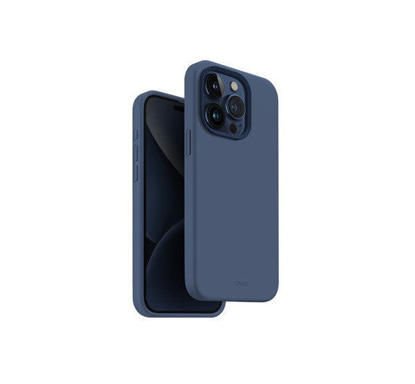 Uniq Lino Hue Apple iPhone 15 Pro Magsafe Szilikon tok, kék -  iPhone 15 Pro tok a Domshop kínálatából