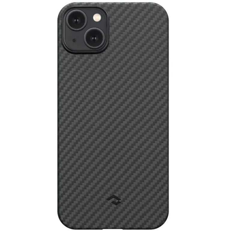 Apple iPhone 14 Plus, Műanyag hátlap védőtok, közepesen ütésálló, 1500D aramidszállal, Magsafe töltővel kompatibilis, karbon minta, Pitaka MagEz Case 3, fekete/szürke – iPhone 14 Plus tok a Pitaka kínálatából | Domshop